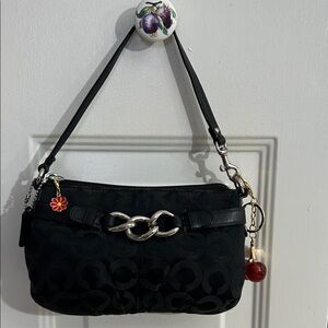Coach Vintage Mini Bag with Silver Accents